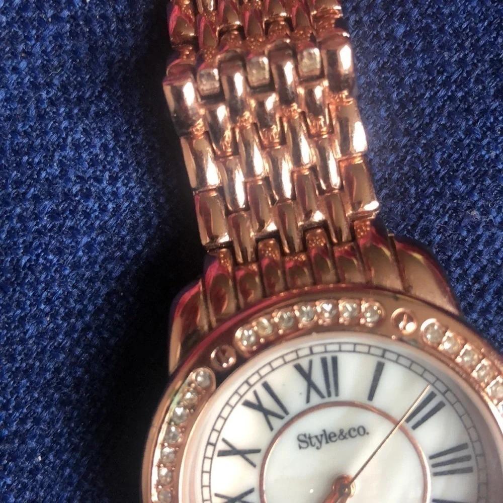 Rose Gold Style & Co Women’s Watch